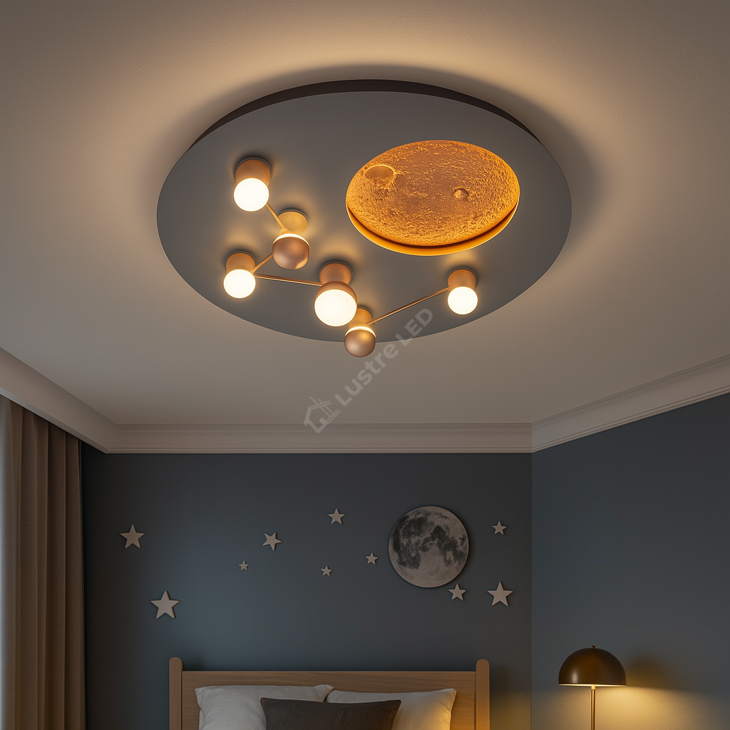 Lustra LED 42W Zodiac Chrome Premium 5100Lumeni CHROME / CIRCLE DESIGN Lighting Fixtures