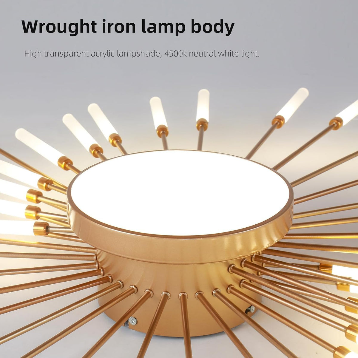 Lustra LED American Splendor Gold Echivalent 600W Telecomanda