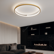 Lustra LED Aplicata JORY White&Gold Telecomanda Echivalent 600W Lighting Fixtures
