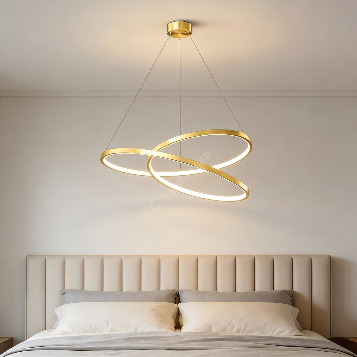 Lustra LED Aurie Suspendata Lumea Echivalent 600W Telecomanda