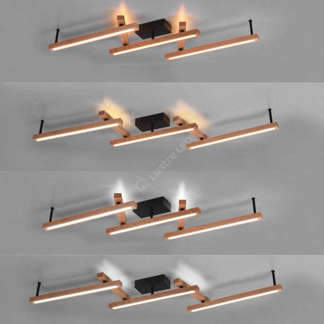 Lustra LED Aplicata WOOD BELLARI LEMN Lighting Fixtures