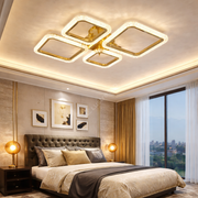 Lustra LED Brevia 2+2 Diamond Gold Echivalent 500W Telecomanda