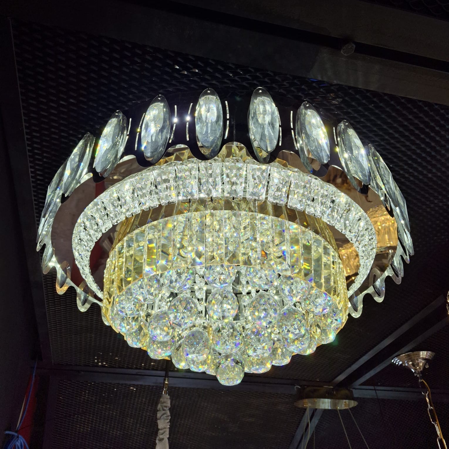 Lustra LED Aplicata Crystal MAJESTY Chrome Telecomanda