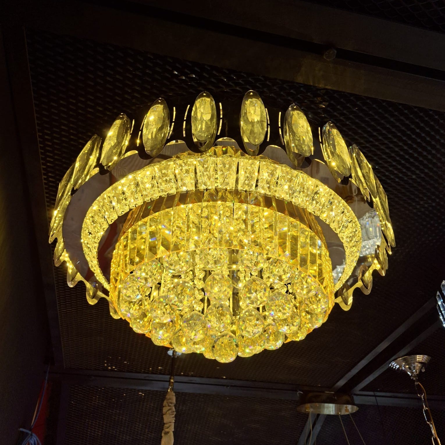 Lustra LED Aplicata Crystal MAJESTY Chrome Telecomanda