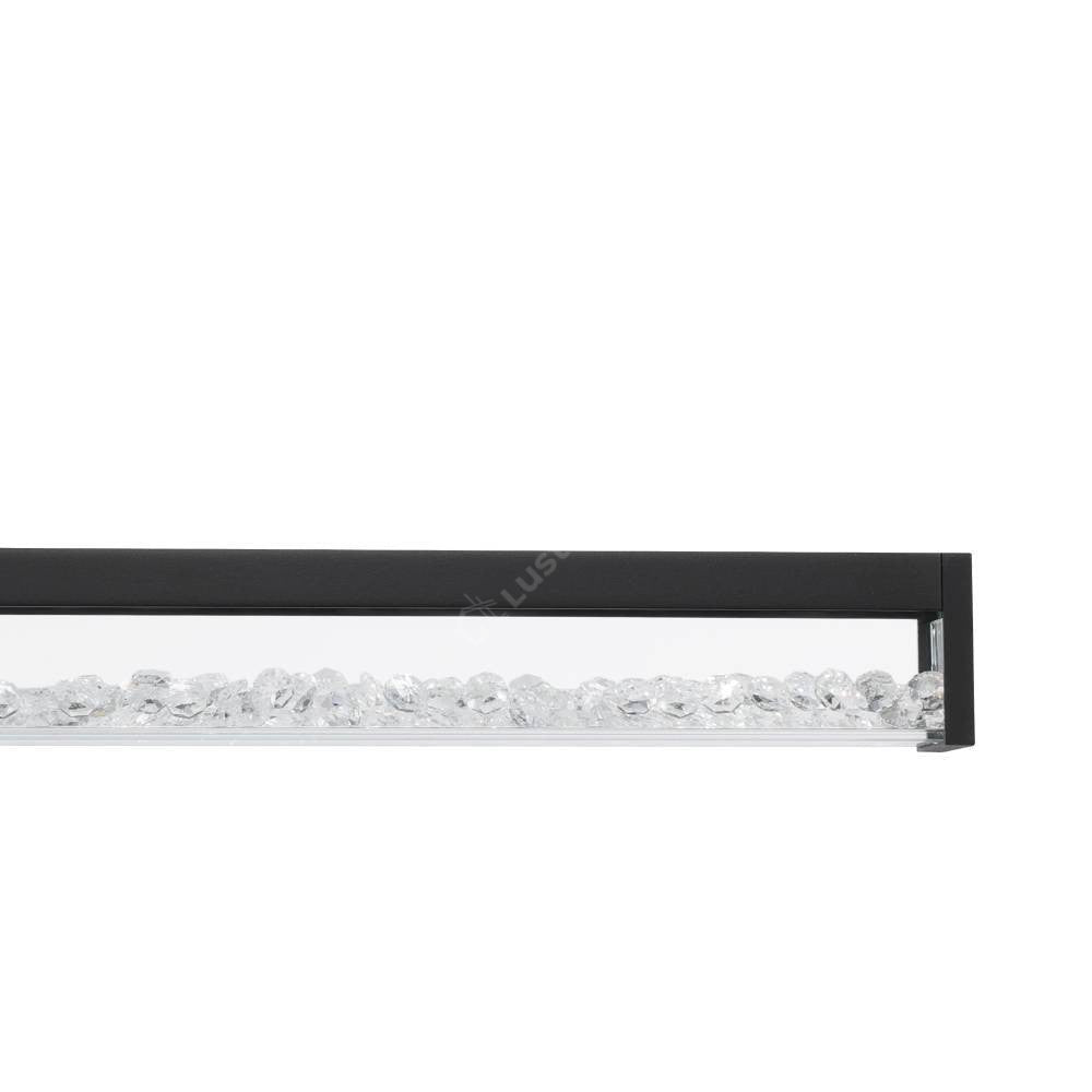 Lustra LED Cristal Cardito Black Functie Tactila, Premium Echivalent 400W