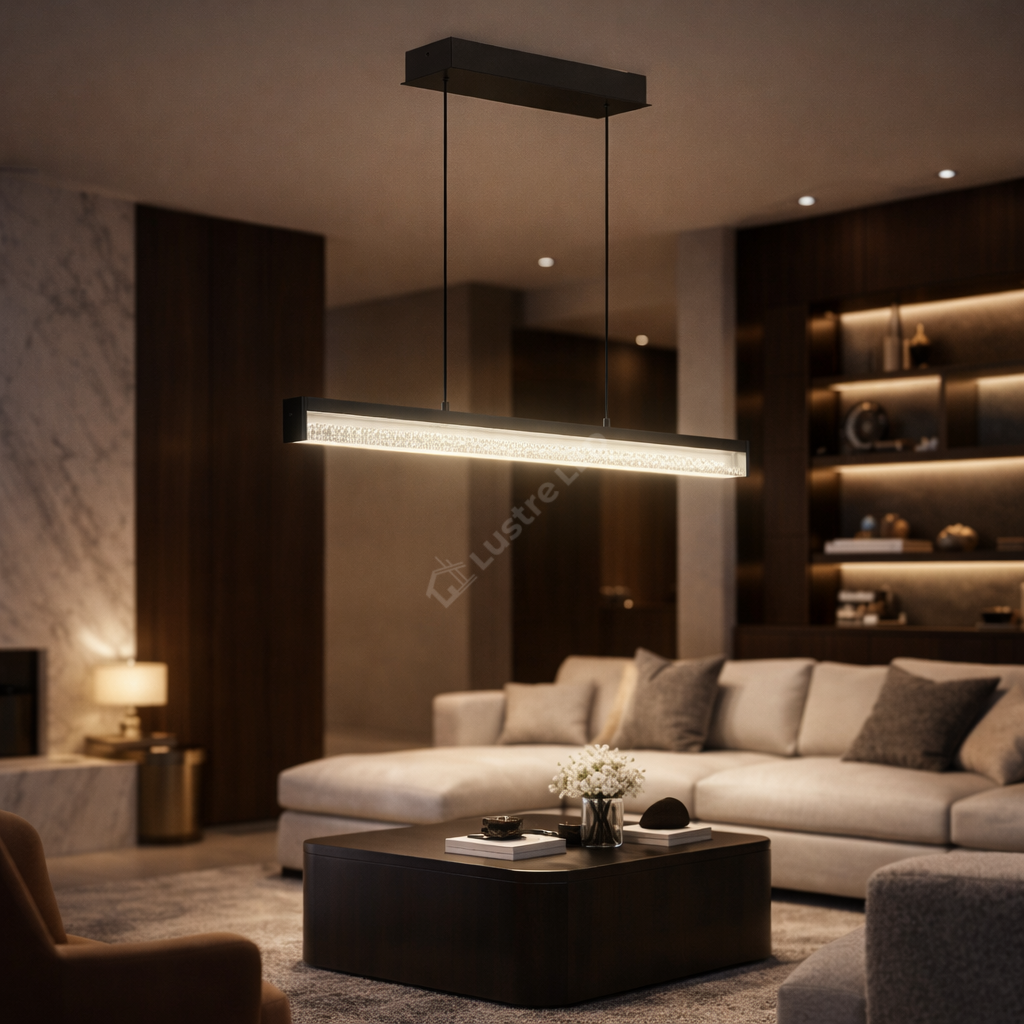 Lustra LED Cristal Cardito Black Functie Tactila, Premium Echivalent 400W