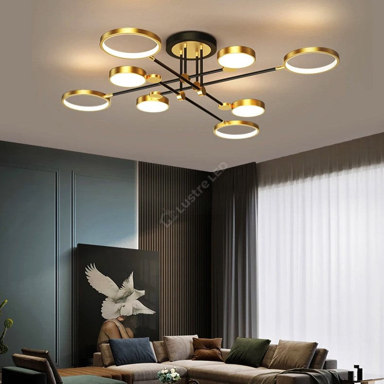 Lustra Led Dynamo Gigant Echivalent 800W Telecomanda Lighting Fixtures