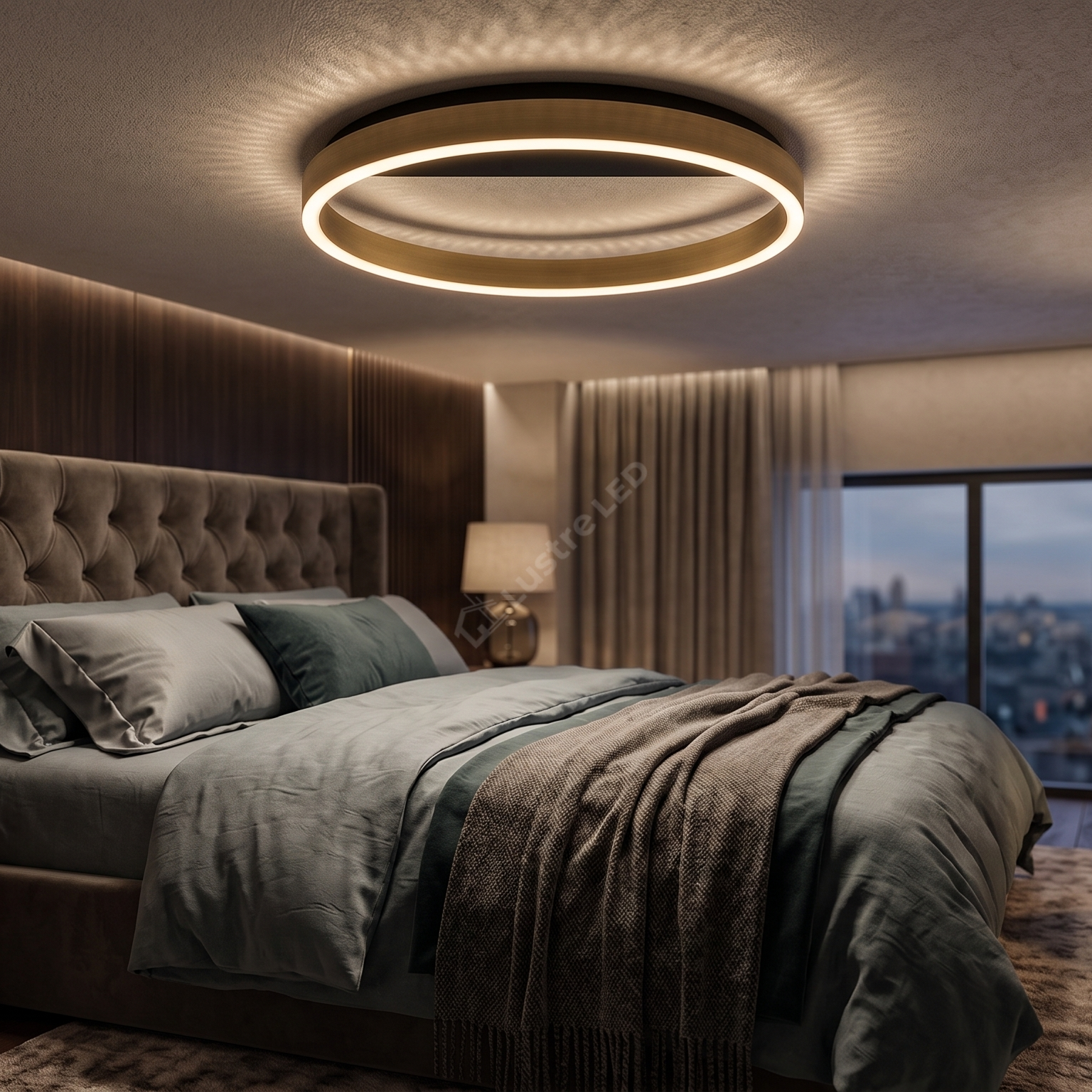 Lustra LED Gold ORIBEL Echivalent 200W