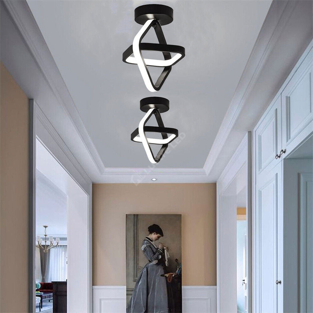 Lustra Led 26W Infinity Square Black 3 Functii Led Ceiling Light