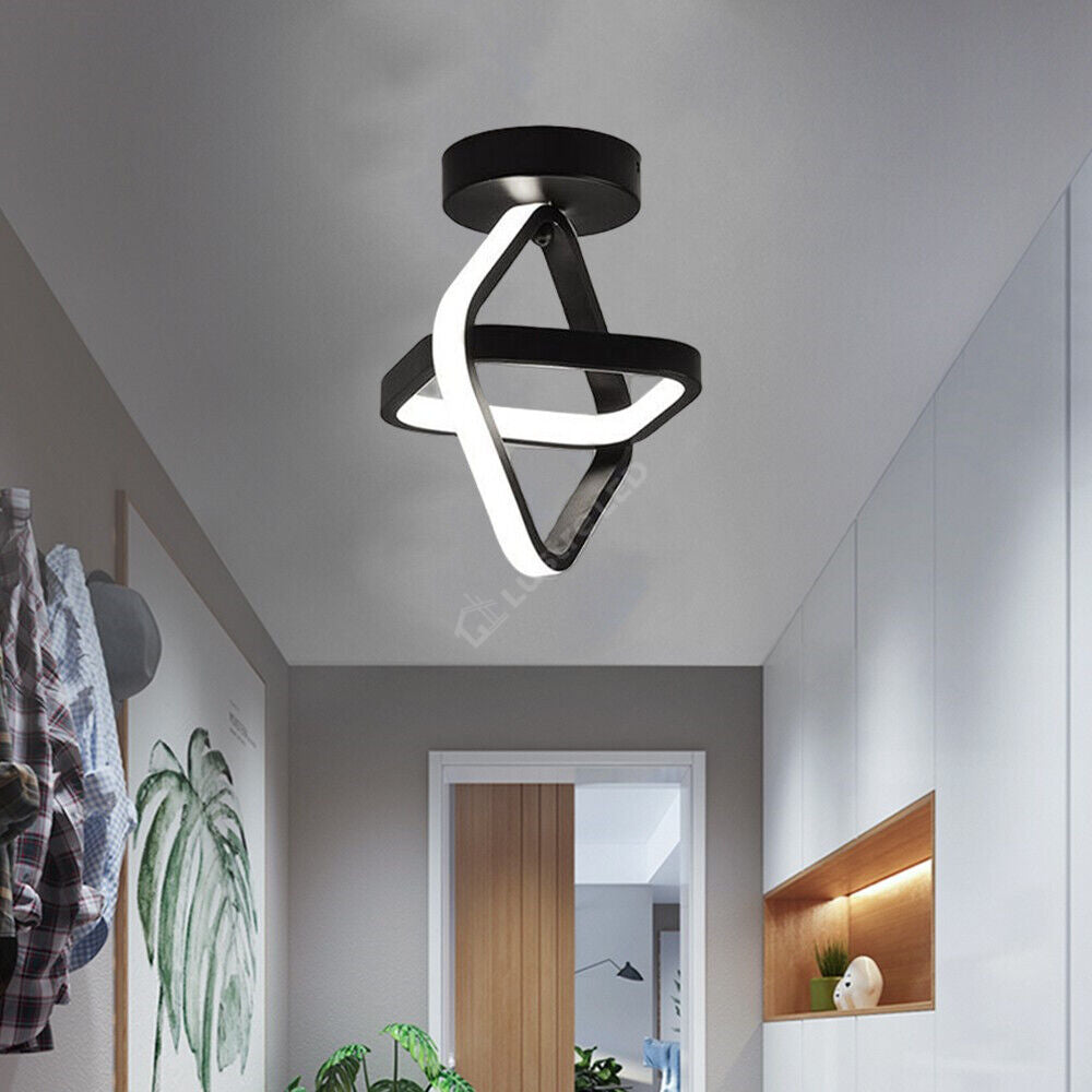 Lustra Led 26W Infinity Square Black 3 Functii Led Ceiling Light
