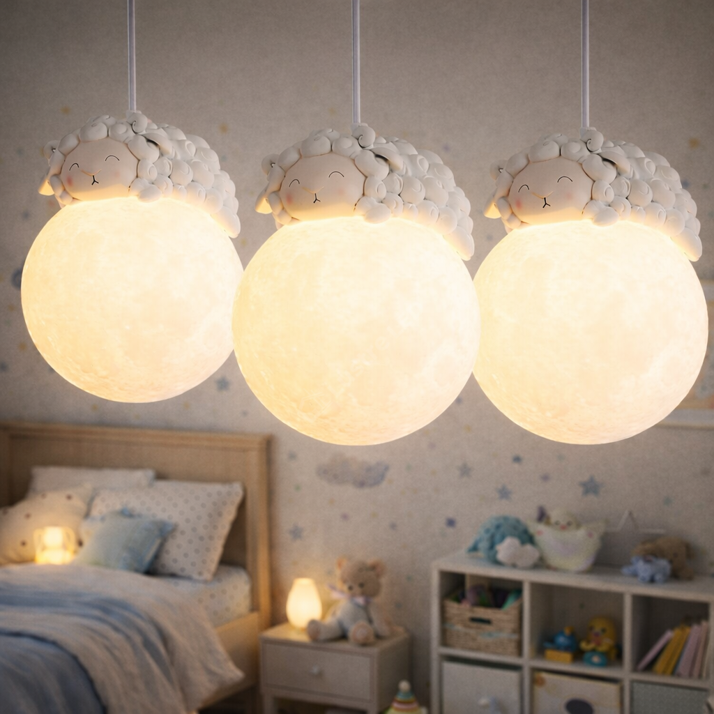 Lustra LED KIDS Suspendata 3XE27 Sheepy