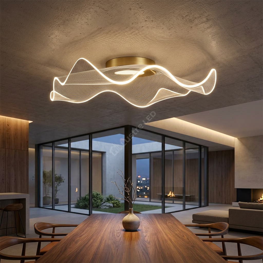 Lustra LED Largo Gold Premium Echivalent 150W