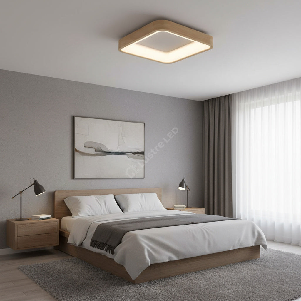 Lustra LED LENA Square Echivalent 400W Telecomanda