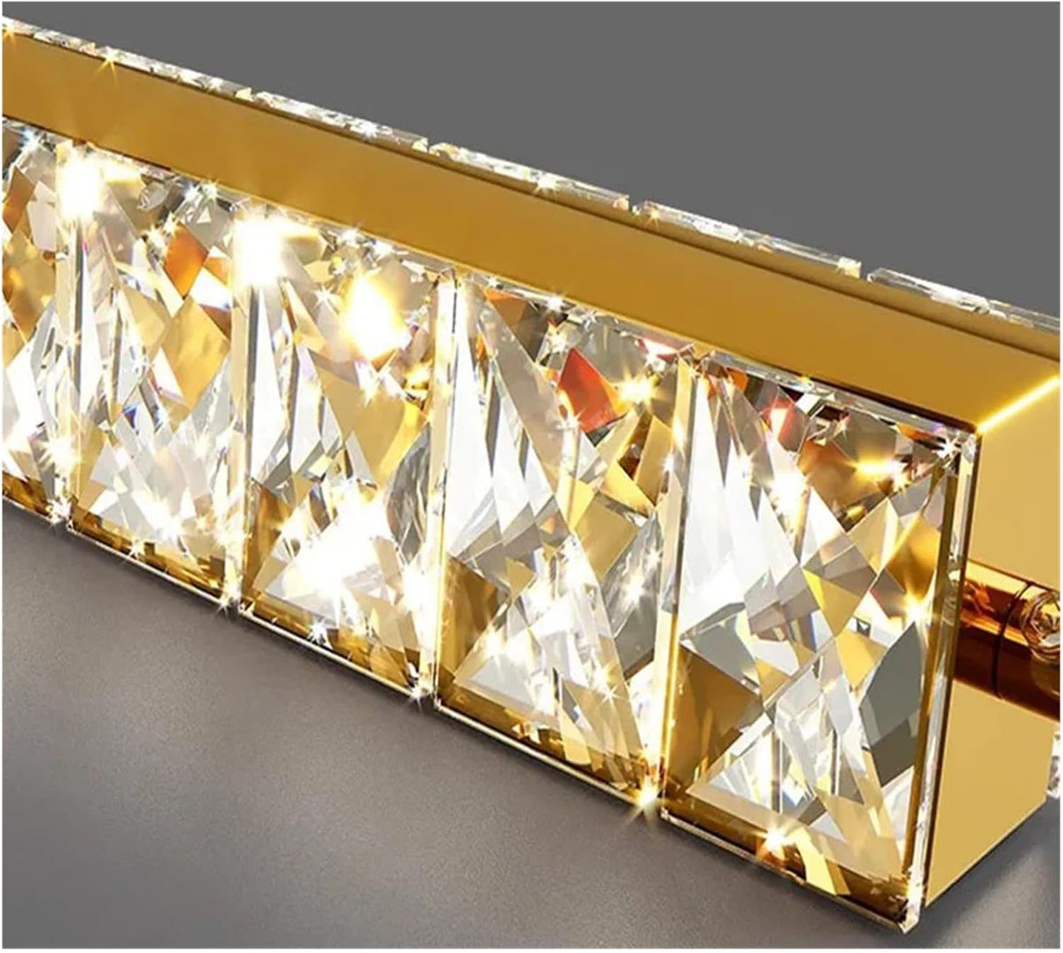 Lustra LED Luxury Crystal Golden Vianore