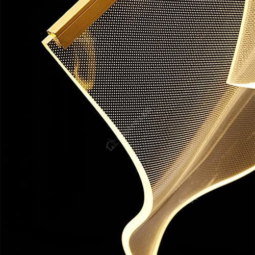 Lustra LED Luxury PAPER QUILL GOLD 12Elemente Echivalent 300W Telecomanda