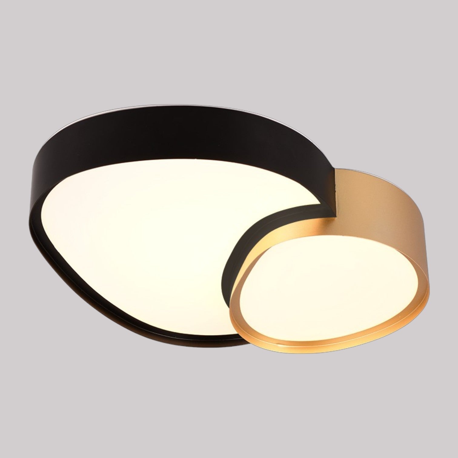 Lustra LED Luxury RISE Black&Gold Echivalent 160W Telecomanda