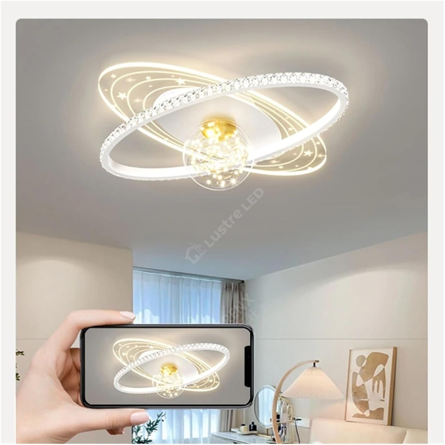 Lustra LED Milky Way Echivalent 350W Telecomanda