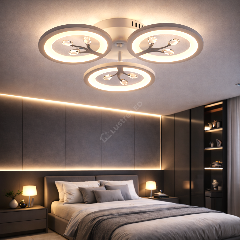 Lustra LED Mini LEAVES Echivalent 300W Telecomanda