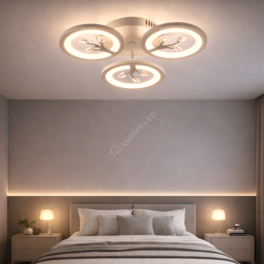 Lustra LED Mini LEAVES Echivalent 300W Telecomanda