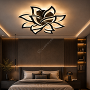 Lustra LED NARCISSE Black Echivalent 850W Telecomanda
