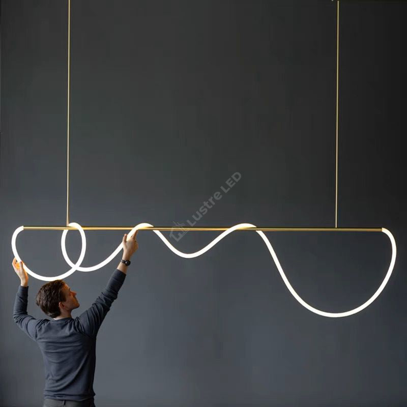 Lustra Led 120W Stil Nordic Light Tube 1300Mm Lighting Fixtures
