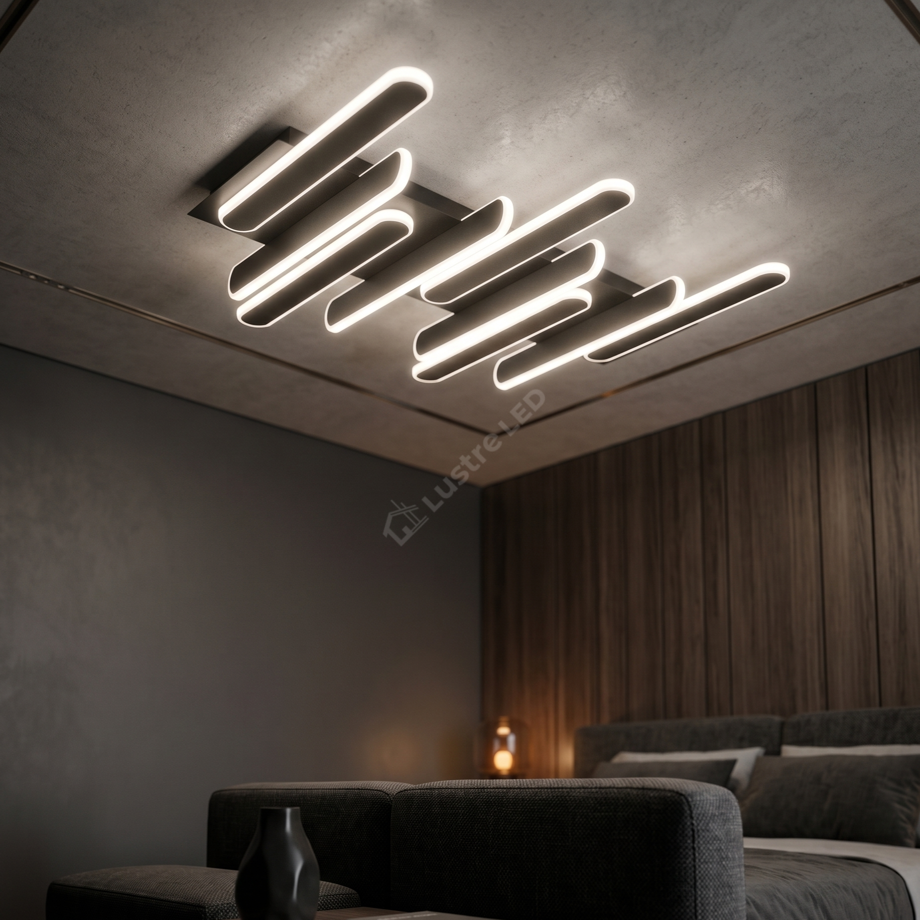 Lustra LED Premium Black OMIRA Echivalent 300W