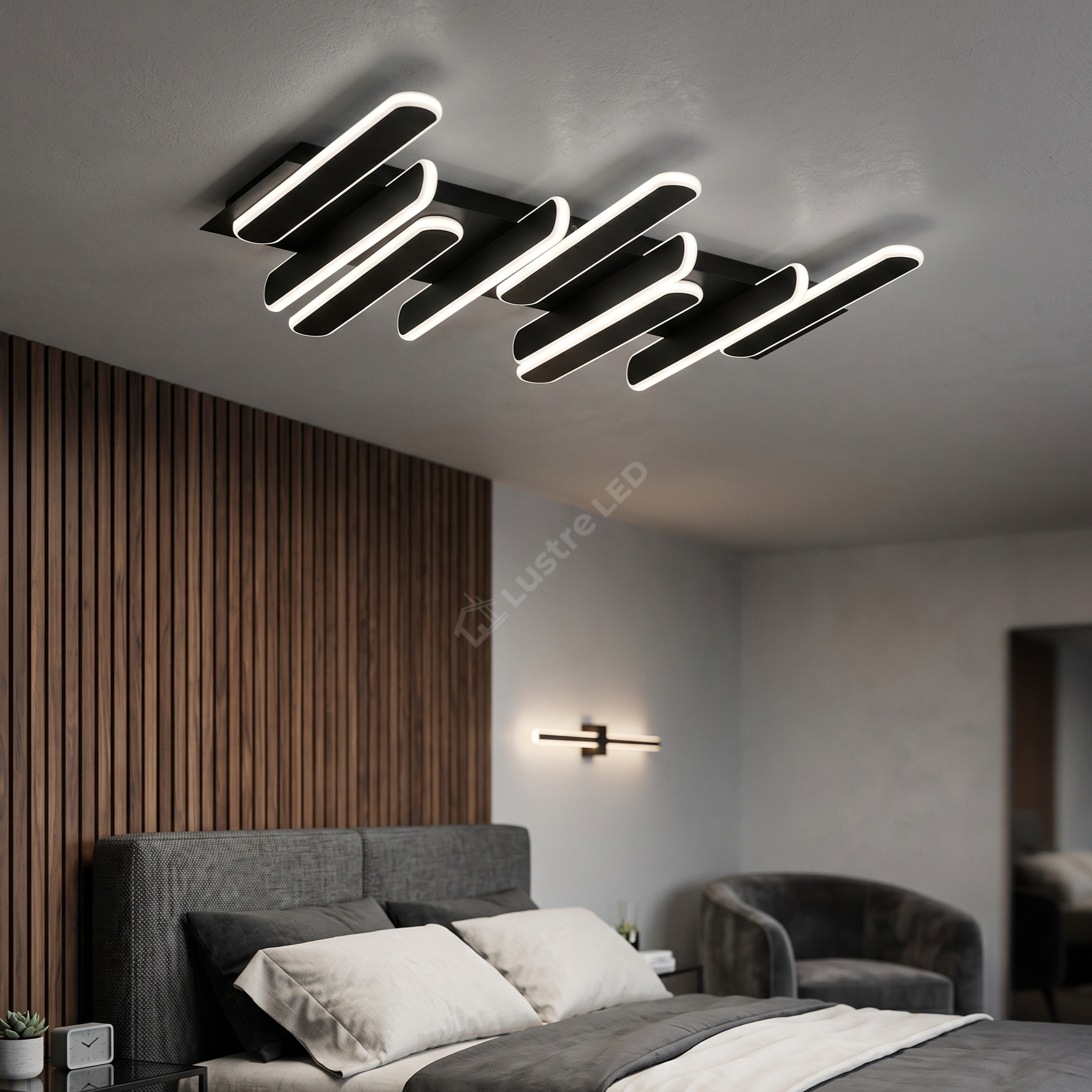 Lustra LED Premium Black OMIRA Echivalent 300W