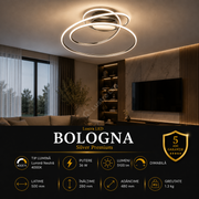 Lustra LED Premium Bologna Silver Echivalent 500W | 4000K