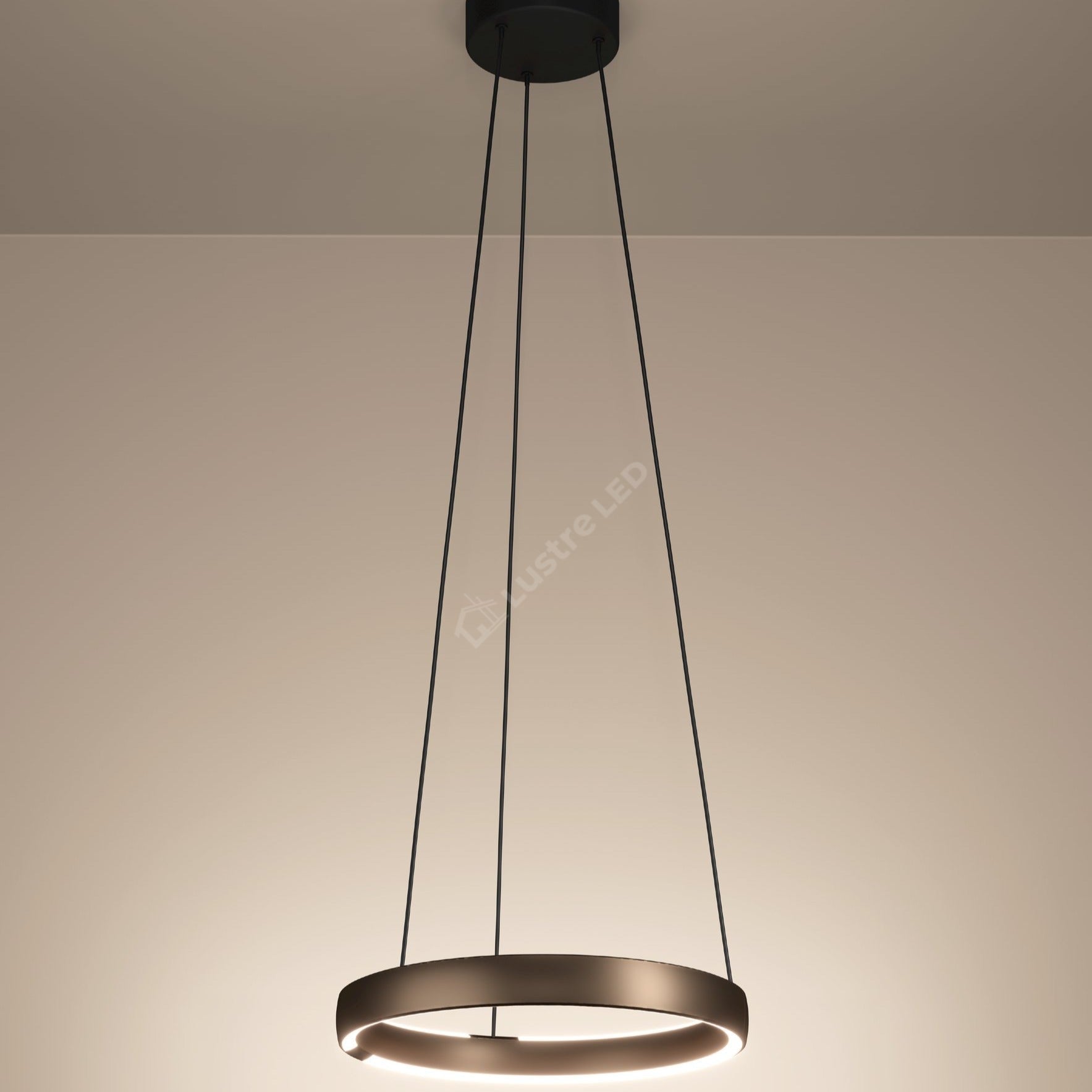 Lustra LED Premium cu Senzor Trabuco Black & Brown Echivalent 750W