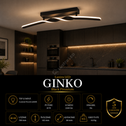 Lustra LED Premium Ginko Black Echivalent 200W | 3000K
