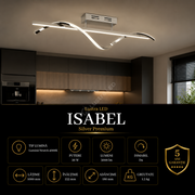 Lustra LED Premium Isabel Silver Echivalent 300W | 4000K