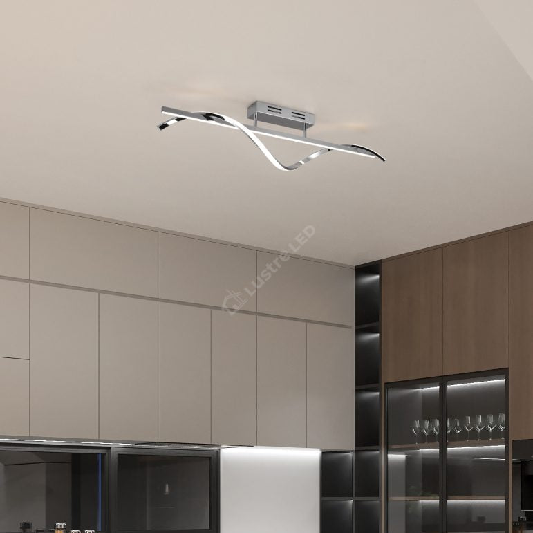 Lustra LED Premium Isabel Silver Echivalent 300W | 4000K