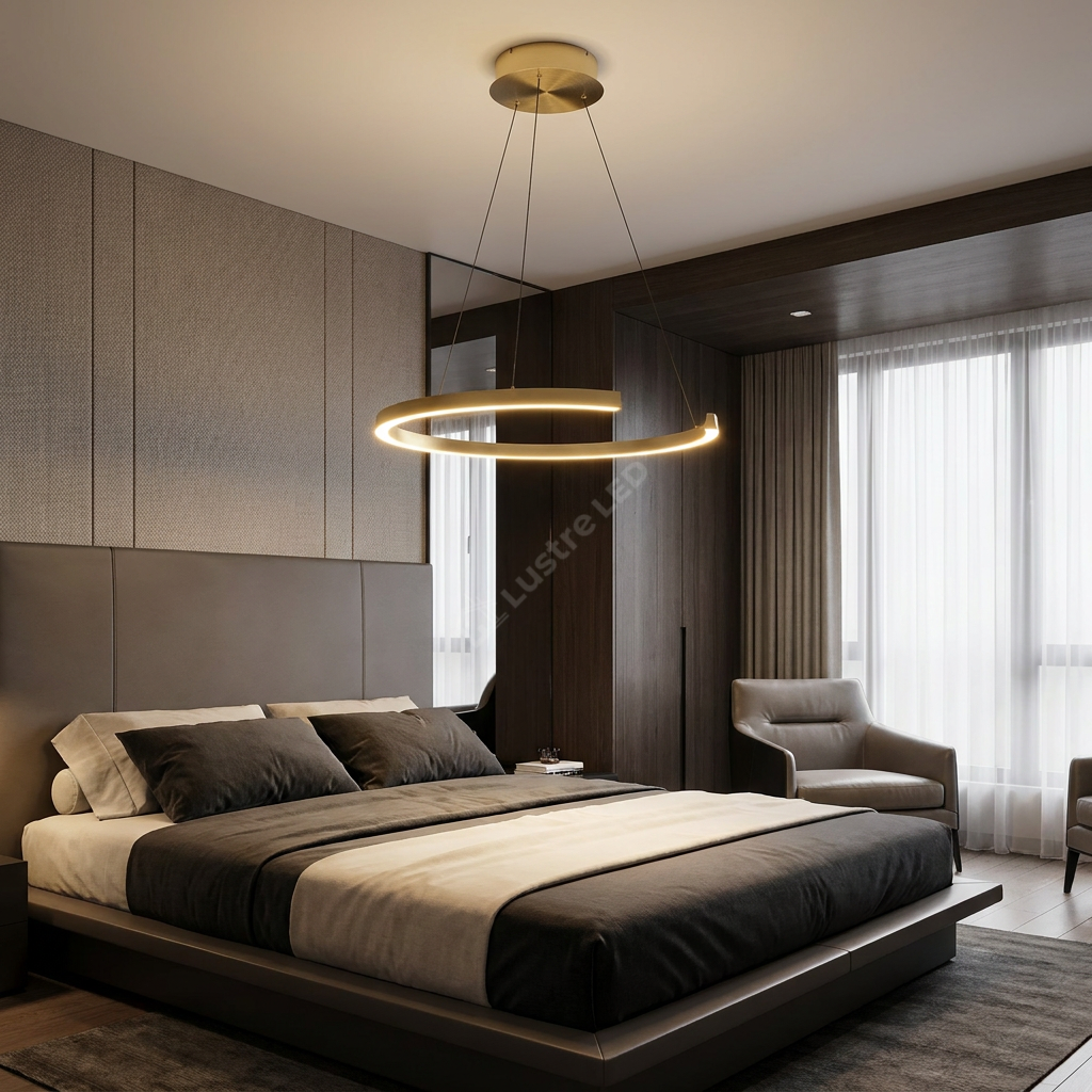 Lustra LED Premium Labonete Gold Echivalent 400W Telecomanda