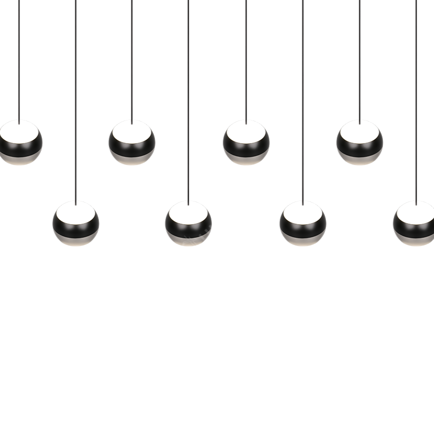 Lustra LED PREMIUM Suspendata Liniara SILVER MAXI ORBIT Echivalent 800W