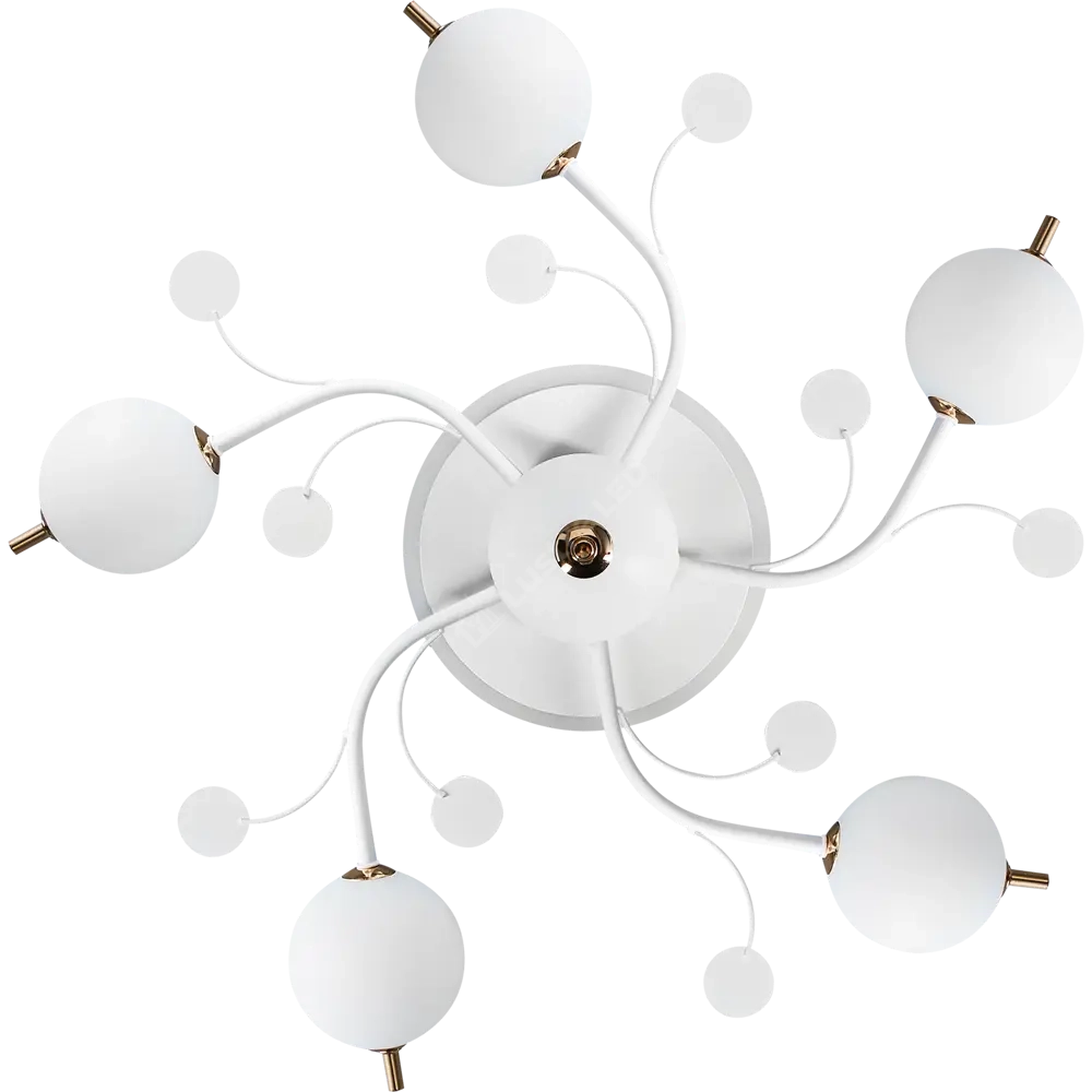 Lustra LED PROP 5+1 WHITE Echivalent 500W Telecomanda
