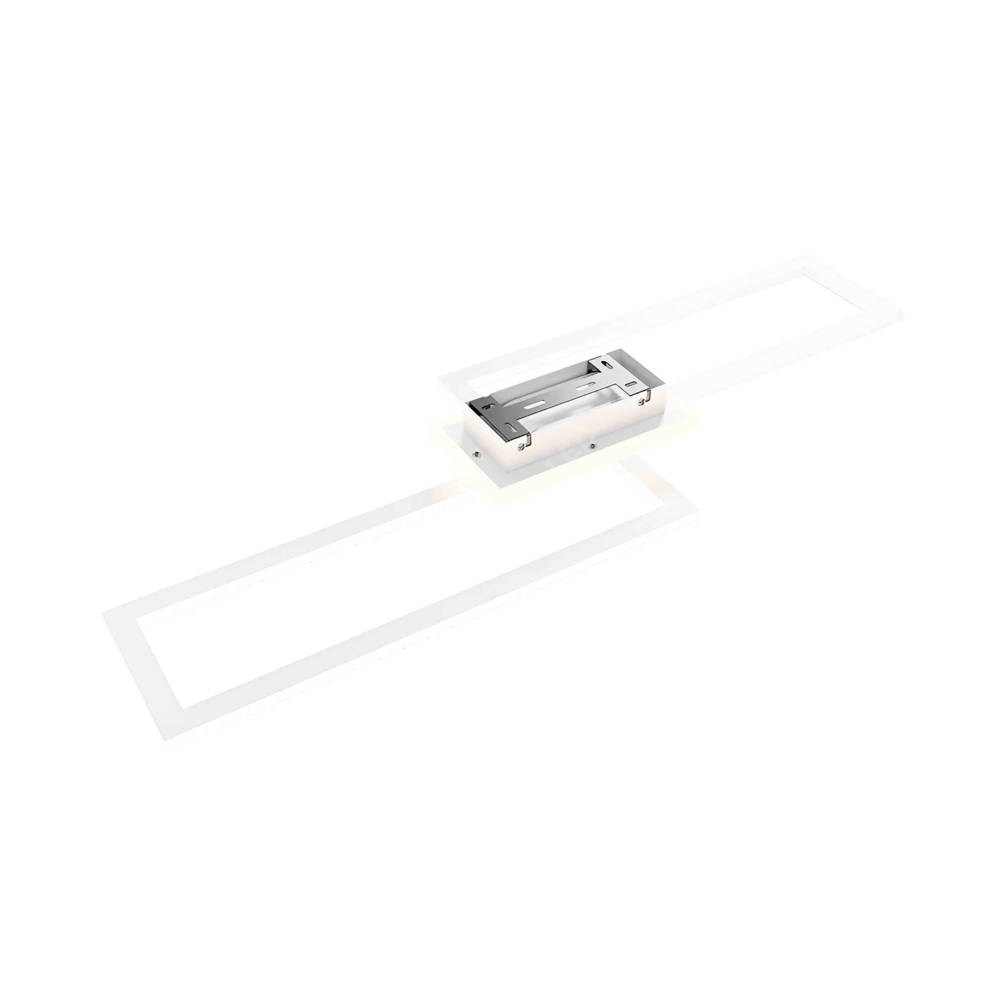 Lustra LED Rectangular 80cm Cristal White Echivalent 600W Telecomanda