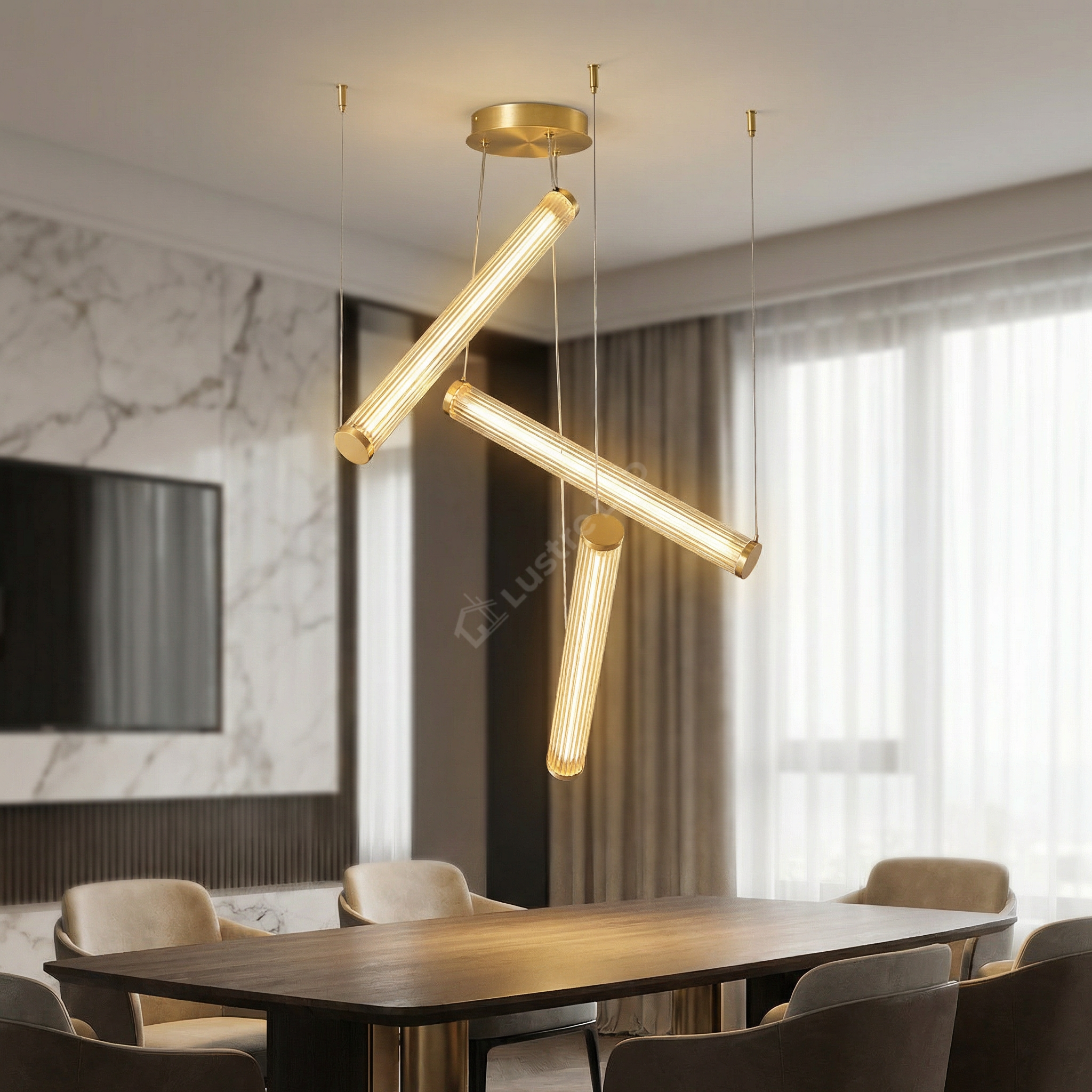 Lustra LED Smart Telecomanda Lucente Dimos by ZumaLine