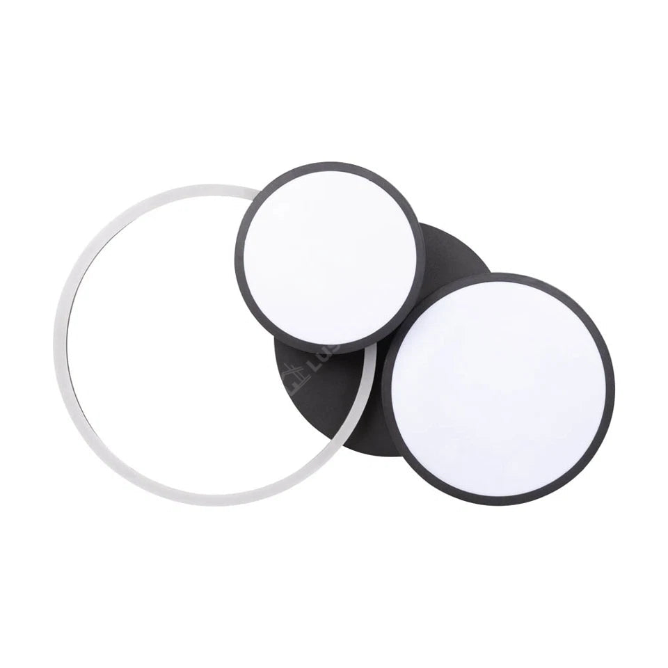 Lustra LED Sobek Black 3 Lumini Echivalent 400W 60CM