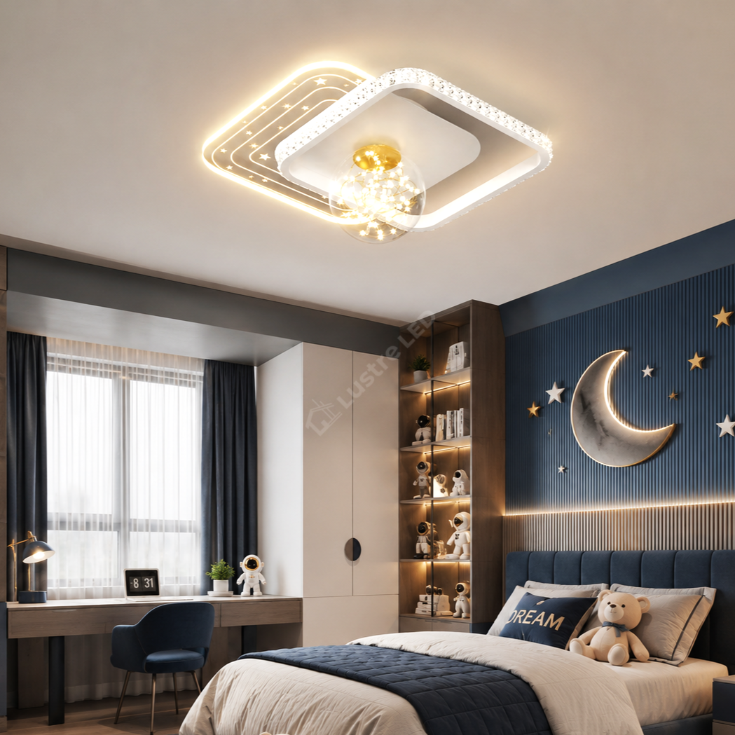 Lustra LED Space Jam Telecomanda Echivalent 300W