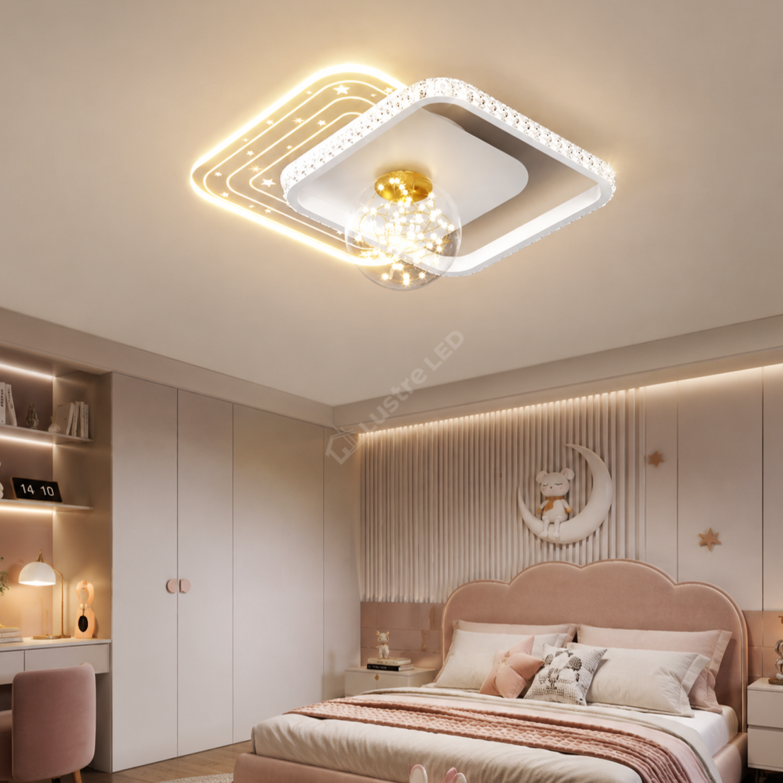 Lustra LED Space Jam Telecomanda Echivalent 300W