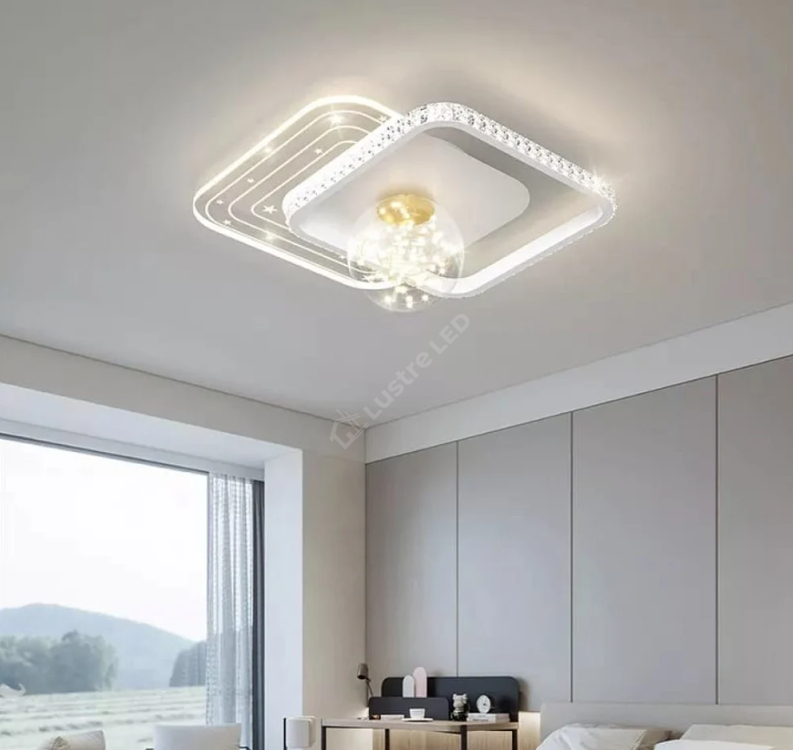 Lustra Led 63W Space Jam Telecomanda Echivalent 300W Lighting Fixtures