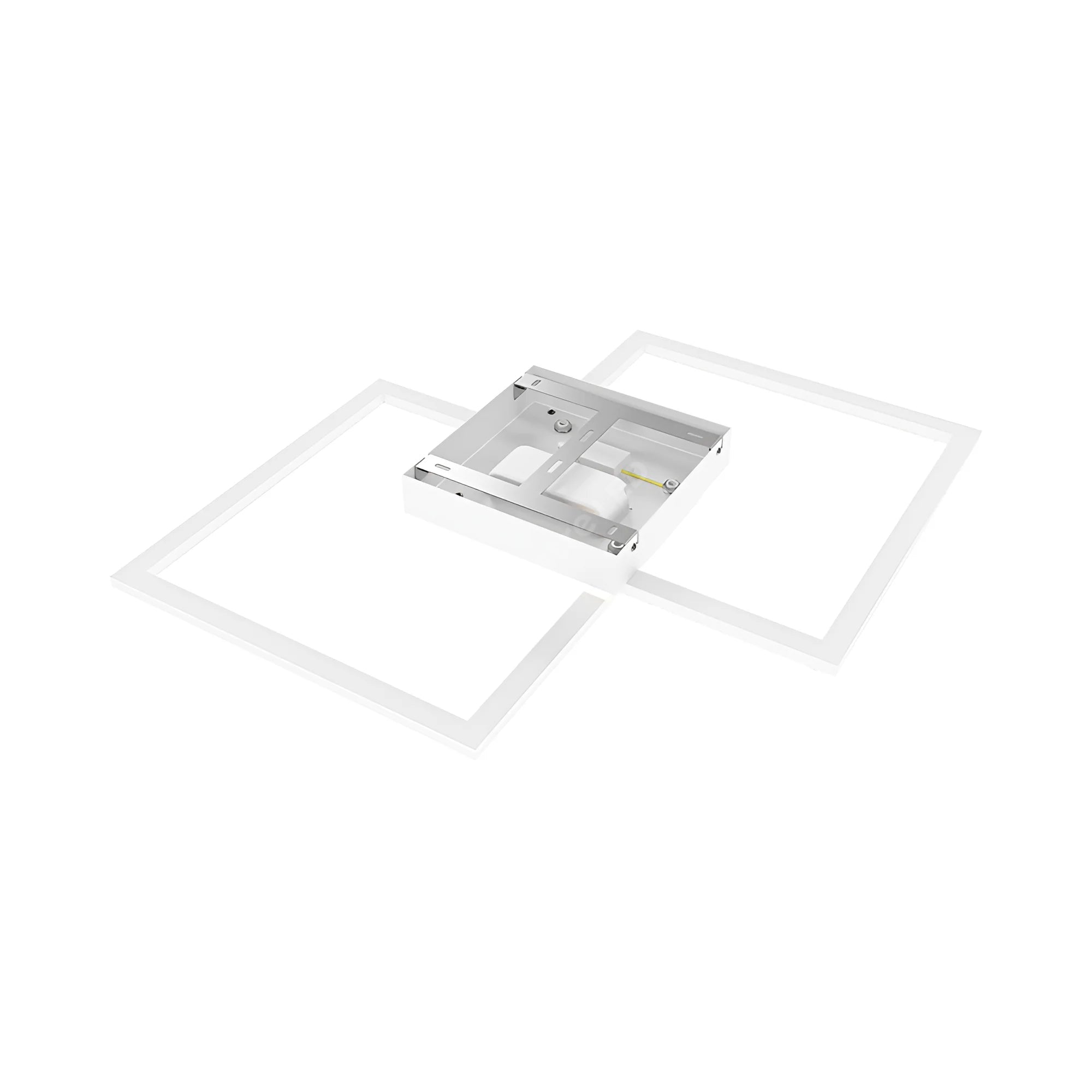 Lustra LED Square 36cm Cristal White Echivalent 600W Telecomanda