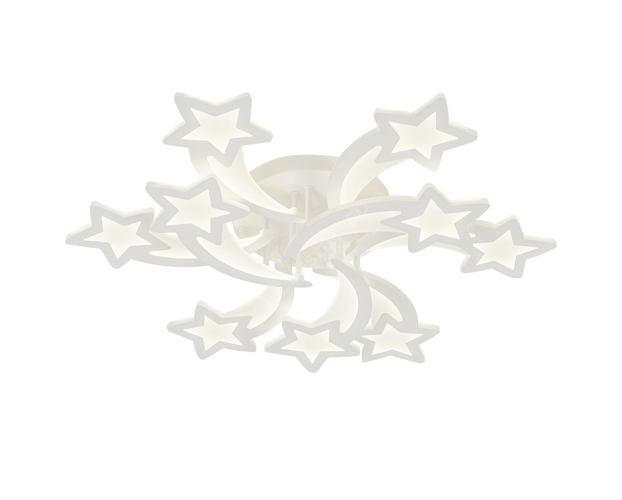 Lustra LED STAR Gigant White Echivalent 800W Telecomanda