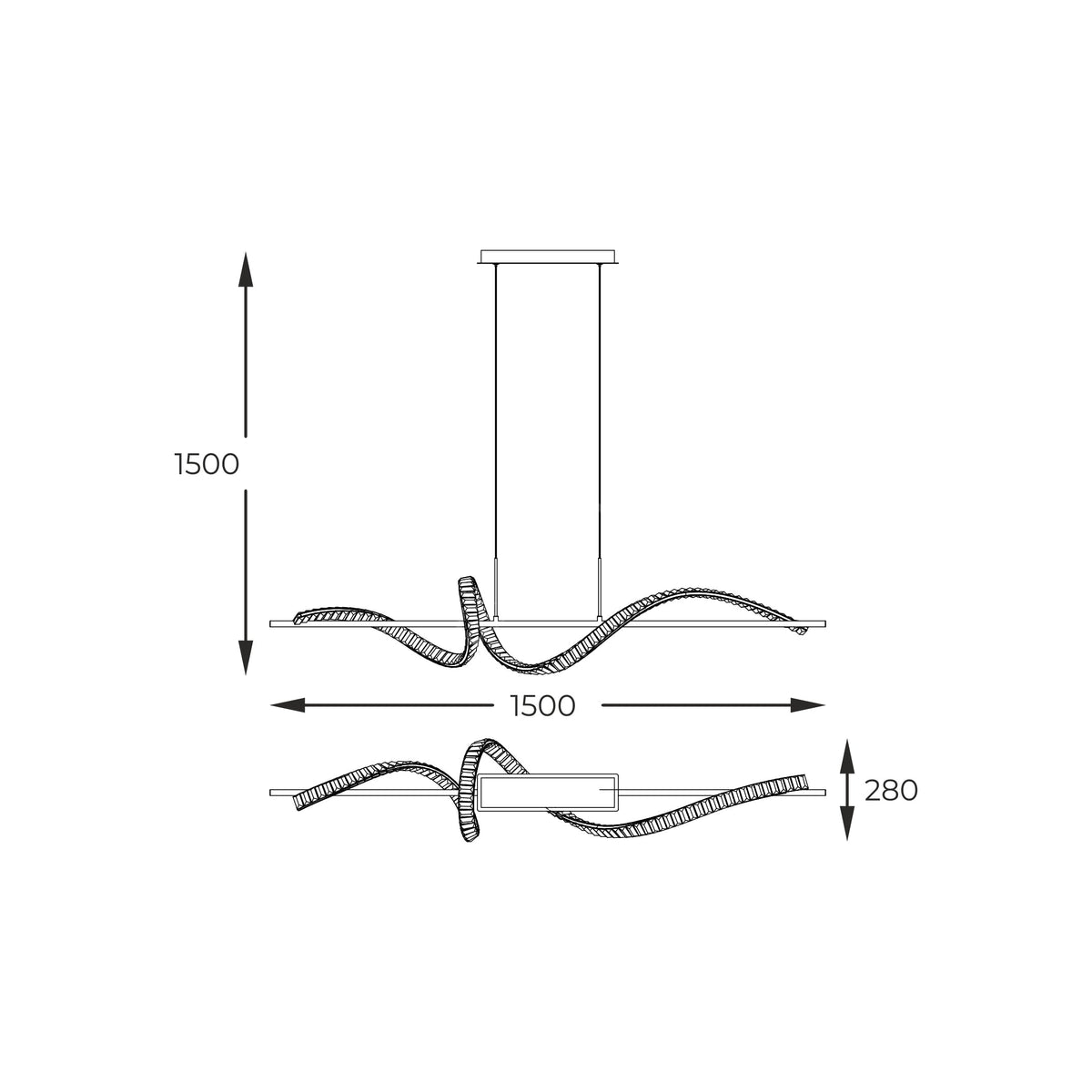 Lustra LED Suspendata Athesa Crystal Gold Line Premium Echivalent 300W Telecomanda