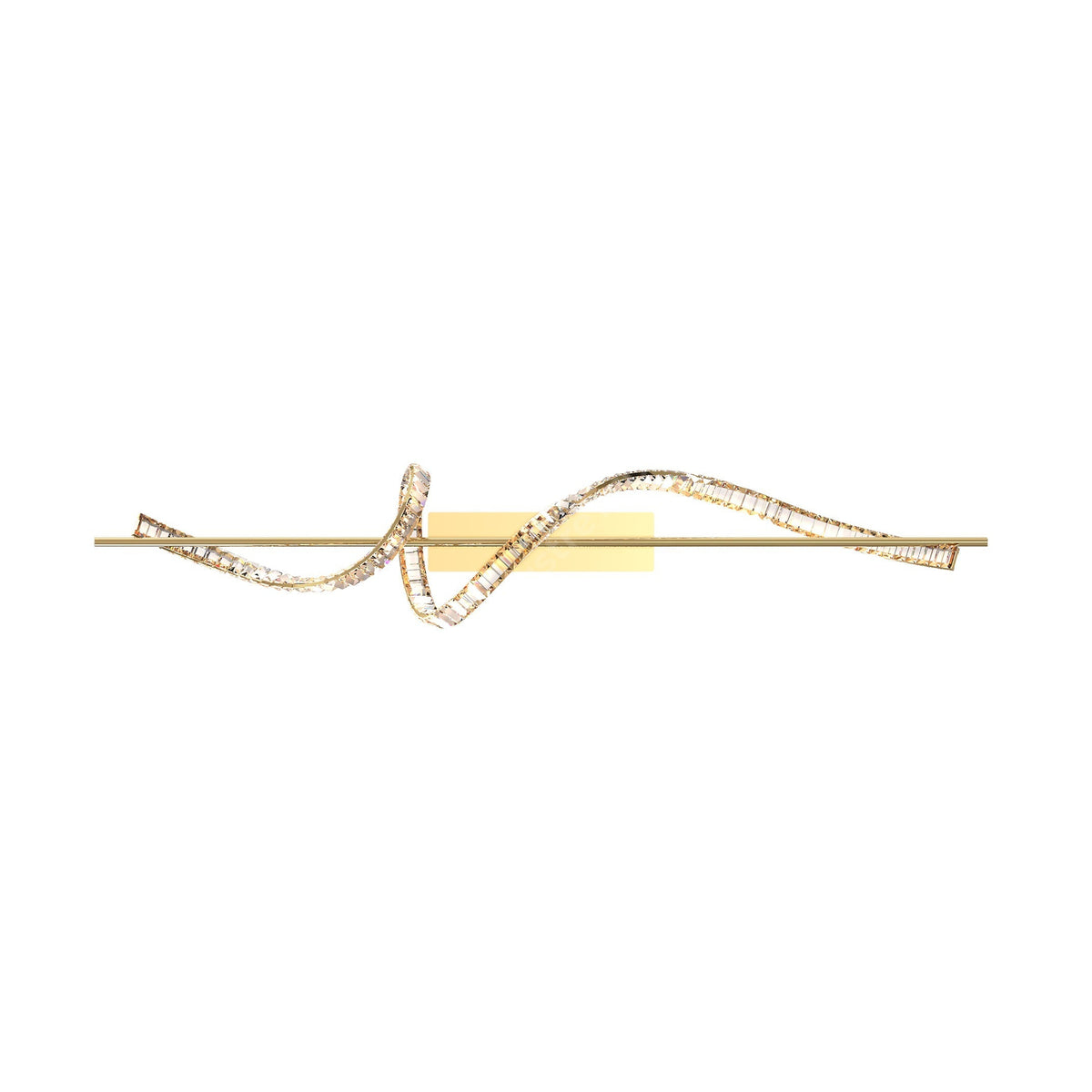 Lustra LED Suspendata Athesa Crystal Gold Line Premium Echivalent 300W Telecomanda