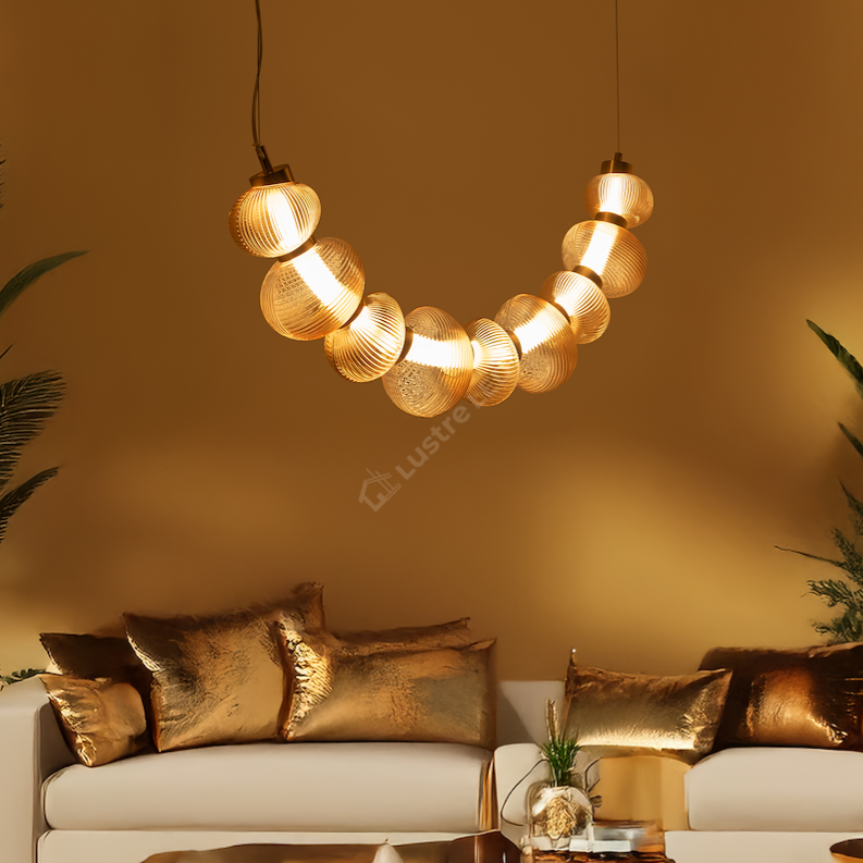 Lustra LED Suspendata Bolla Gold II Premium Echivalent 350W