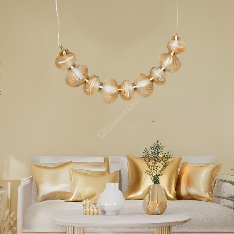 Lustra LED Suspendata Bolla Gold II Premium Echivalent 350W