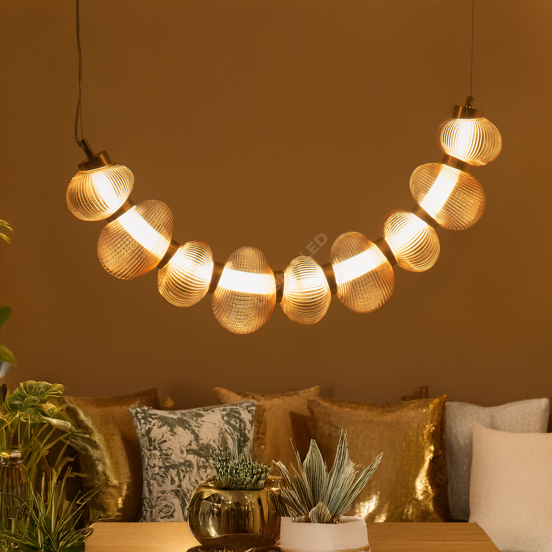 Lustra LED Suspendata Bolla Gold II Premium Echivalent 350W