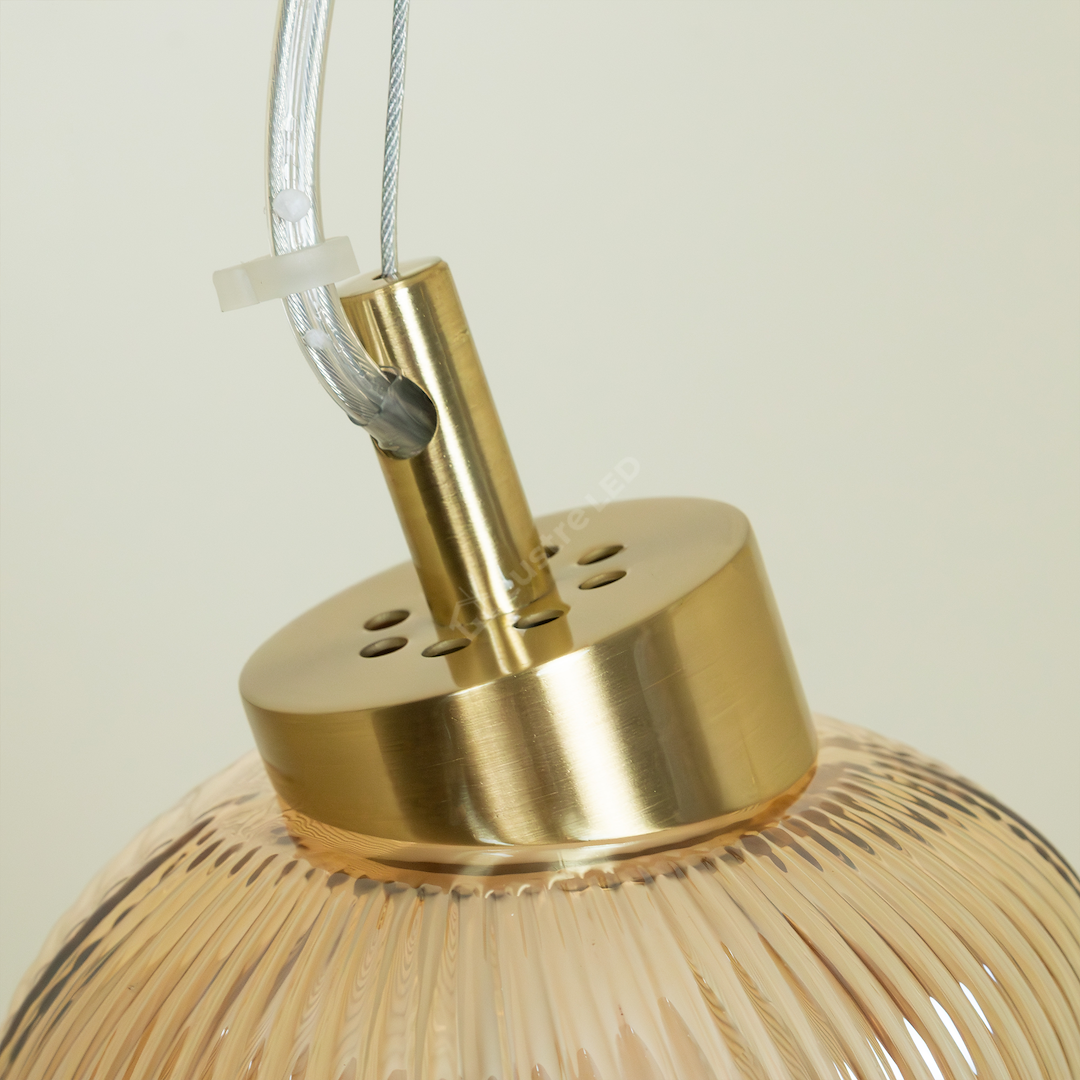 Lustra LED Suspendata Bolla Gold II Premium Echivalent 350W
