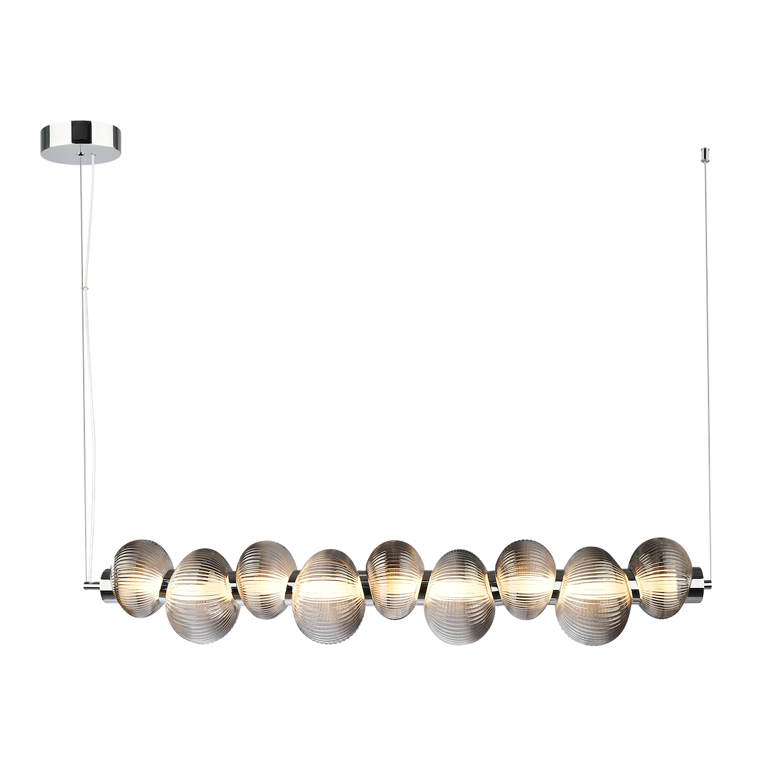 Lustra LED Suspendata Bolla Silver Smoked Premium Echivalent 350W
